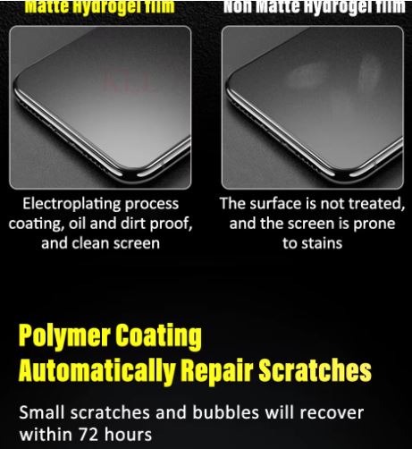Protector Hidrogel Mate Auto Reparable Instalado Protector Hidrogel Mate Auto Reparable Instalado